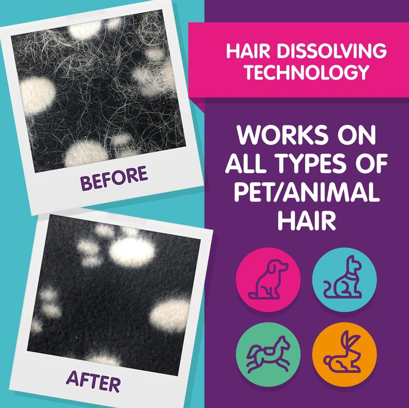 Vamoosh Pet Hair Dissolver | Pet Hair Remover for Washing Machines | Removes Odor Dissolves Dog, Cat, Animal Fur | Cleans Pet Bedding in Washing Machine | Easy to Use | 100g (Pack of 6) - Image 3